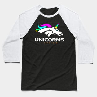 I Love Unicorns Baseball T-Shirt